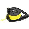 Gucagle Mulinelli per immersione Bobina di corda di ancoraggio 83 m Linea gialla | Controller per avvolgimento filo liscio e comunicato stampa per immersioni subacquee in grotta con filo in nylon a 8 capi