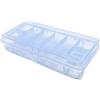 Yjcnelcr Tackle Box organizer a doppio strato, bianco, Bellezza di massa | Custodia in ABS con scomparti vassoio, supporto portatile per pescatori