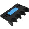 NAMOARLY Porta Stecche da Biliardo Autoadesivo Nero in Gomma a 3 Slot | Clip Verticale Multi-slot, Accesso Rapido alle Stecche, per Tavolo Biliardo e Sala Giochi