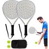 Générique Racchetta da Tennis Set di Paddle da Spiaggia | Racchette Con Perforazioni Aerate per Principianti Pratica Sportiva Ragazzi Ragazze