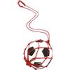 Generic Borsa a rete da giocoleria per palloni da calcio in nylon ispessito | Supporto in rete progettato per trasportare in modo sicuro i palloni da calcio e migliorare la giocoleria da solista o