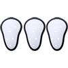 NEIQIUWING Protezione profonda per giovani, 13,8 cm, per karate, taekwondo, sport | Guscio in plastica dura, antiurto, morbido per il bordo, set da 3, per bianco, facile da pulire