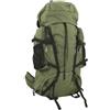 KFPOERTFGD Zaino da escursionismo da 60 l, stile militare, verde, L | robusto tessuto Oxford, con struttura in metallo, cinghie regolabili
