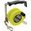 LeeQinersw Diving Reel Bobina Immersione Mulinello Sub Guida Linea Strumento Regolabile con Moschettone Metallo Impugnatura Nera Corpo Tamburo Tondo Facilita, Giallo Fluorescente, 150FT Circa 45M