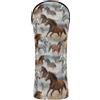 EOSDT Classic Horse Brown - Copritesta per mazze da golf, | Copritesta per mazze da golf, in ecopelle, con comoda apertura elastica, per la tua mazza