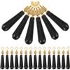 minkissy 30 Pezzi Fermate Bobber per Pesca Galleggiante, Nero | Silicone e Metallo, per Canna Lunga e Pesca da Riva o Stagno, Aiuta a Evitare Inceppi
