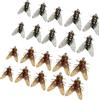 TQUXNGA 20 esche morbide con gancio, | Esche artificiali da pesca per acqua dolce e salata, esche da pesca a mosca con amo, mosca secca, esche per trote