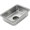 idqwsswt Lavello da Campeggio in Acciaio, Facile da Pulire, Accessorio per | da esterno, aggiunta al tavolo da campeggio per barbecue, consente smaltimento rapido dell'acqua. Il coperchio di tenuta