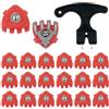 Aundhegrtt Sostituzione Chiodi per Scarpe da Golf Kit Incluso Pratico 20pz | Set completo di tacchette sostitutive con chiave: sostituzione semplice a casa o campo; con rifiniture antiscivolo.