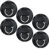 Omoojee Kit di Patch con Anello a D in Acciaio Inox, Anelli a D in PVC per Paddle Board, Kayak, gommone, Canoa e SUP, Colla Non Inclusa, Impermeabile