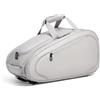 LeeQinersw Outdoor Sports Carrier Borsa Sportiva Zaino Sacca Palestra Borsone Pelle Resistente Doppie Maniglie E Spallacci Grande Capacità per Racchette E, Array, Grigio, L