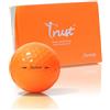 Trust Aurora Orange 3-Piece Crystal Urethane - Palla da golf K9 Dynamic Core, morbida al tatto, facile da individuare (arancione, 12 palle) (arancione, 48 palle)