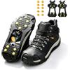Twinsun Ramponcini da Ghiaccio per Scarpe con 10 Punte in Acciaio Inox, Catene da Neve per Scarpe e Scarponi, Antiscivolo Invernale per Trekking, Escursionismo, Trail Running e Passeggiate