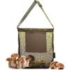 AMSNINK Borsa da caccia a fungo, borsa da collezione a forma di fungo, borsa da caccia, tracolla regolabile, borsa a rete per funghi da caccia, borsa per campeggio, escursioni, raccolta, 35 cm x 40 cm