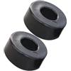 Vibsky Confezione da 2 distanziatori in gomma per aste di sollevamento pesi, ammortizzanti, per aste da 20 mm e 25 mm, accessori da palestra, colore nero