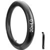 Aundhegrtt Bicicletta Adattamento Elasticità 20x4.0 | Tubo interno 20x4.0 in gomma butilica offre robustezza, riduce forature e assicura guida su MTB.