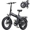 ENGWE Bici Elettrica Pieghevole, 90NM & Sensore Di Coppia | Ricarica rapida 8A, Uomo e Donna, Batteria Da 48V 15Ah Con Autonomia Fino A 104km, Freni Idraulici Per Ogni Tipo Di Terreno