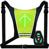 BEIEM Lampeggiante a LED Gilet Lampeggiante LED LED Riflettente Ricaricabile con Indicatore di Direzione