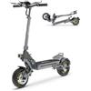 Tysqum iENYRID S1 Monopattino Elettrico Pieghevole per Adulti, Doppia Ammortizzazione, Freni a Disco Anteriori e Posteriori, Autonomia 30‑40 km, Display LED, Luci e Frecce Direzionali