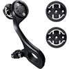 Besttoolifes Bike Computer Extension Mount per manubrio e anteriore | Supporto doppio stabile per computer e luce, consente di risparmiare spazio, si adatta a barre rotonde da 25,4 mm/31,8 mm