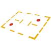 Eco Walker Kit Completo Segnalinee da Campo - 12 Strisce, 4 Angoli e 2 Marcatori con Zaino, per Creare Campi da Pickleball, Tennis e Badminton - Antiscivolo