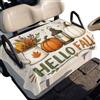 Generic Copertura del Sedile del Carrello da Golf Hello Fall | Golf Cart Coperta Comodo Traspirante Golf Cart Coprisedili Per 2 Posti Visite Turistiche