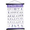 Monetais Grafico per l'allenamento della Sedia, Sedia per Yoga Resistente all'Acqua, Scorrimento 11, 8x15, 7 Pollici