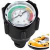 Generic Manometro per barca gonfiabile, in acciaio , 5,2 x 7,9 cm | Tester per pompa ad aria, 30 psi, monitor di pressione per gonfiaggio paddle e gommone