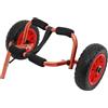 DunleyMin Carrello per kayak, pieghevole, per il trasporto, fino a 80 kg | Carrello pieghevole in alluminio per kayak, per SUP, canoe, paddleboard, con pneumatici in gomma piena, imbottiture e cinghie