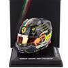 Spark Scuderia F1 Team, Ufficiale LookSmart Spark Model, Charles Leclerc 2024 Special Edition Winner Monza Mini Casco Scala 1/5, Nero, Giallo