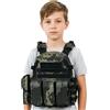 Generic Accessori per bambini Airsoft Gilet regolabile per esterni Paintball | Gilet Airsoft all'aperto per ragazzi e ragazze Adolescenti Attività scolastiche Campeggio Feste Collezioni Halloween Cortile