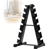 ZephPerton Supporto Per Manubri A 6 Livelli, Piccolo Supporto Per Manubri A Torre, Struttura A Forma Di A Compatta, Supporto Per Pesi Compatto Per Manubri Da Palestra Domestica, Capacità Di Carico 300 Kg,