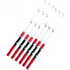 Wodsty Canna da pesca su ghiaccio, telescopica, 60 cm, punta trasparente | Canna da pesca su ghiaccio, 60 cm, pieghevole, con punta trasparente, per alta sensibilità, telescopica compatta