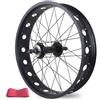 RESHINF Ruota posteriore Fat Bike 20/24/26 pollici albero pieno 36H cerchio cavo | Ruote con freno a disco for pneumatici a ruota libera rotativa da 6-10 pollici da 4.0-4.9