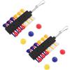 SOESFOUFU 2 Set Porta Tee da Golf Gancio e Portachiavi, Accessorio Pratico | Plastica PVC PE e Metallo, per Principianti e Giocatori, Clip per Borsa o Cintura, Tour e Carrello