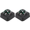 TIKATARER 2 Pezzi Mini Dashboard Direction Balls per Auto, Barche, | Base adesiva, acrilico, strumento di navigazione portatile per ciclismo e viaggi all\'aperto