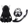 QOXEZY Set da snorkeling con maschera, boccaglio e pinne, 3 pezzi | Questo set da snorkeling in tre pezzi offre una tenuta stagna e pinne regolabili per una comoda esplorazione subacquea.