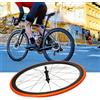 Vibsky Camera d'aria leggera in TPU per bici da strada 700C 20-32C, pneumatico ultra sottile da 35 g con valvola FV in metallo da 45 mm, resistente alle forature e pieghevole per ciclismo