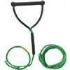 LeeQinersw Fune da Traino Corda da d'Acqua Cavo da Wakeboard Corda Galleggiante con Maniglia Antivolo Monopresa 16 Capi Resistenza 2200 Adatta Nautici Barche, Array, Verde Nero Puntinato, size to 1