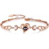 ALBERTBAND Bracciale Proiezione Foto Bracciale Donna Personalizzato Regali Personalizzati per signore, ragazze, fidanzate, mogli, nonne, coppie