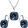 MŚ 1997 MENNICA ŚWIDNICKA Set di gioielli da donna in argento 925 con collana, cristalli di marca di alta qualità, orecchini con catena, regalo per donna