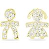 inSCINTILLE Orecchini Donna con Bebè e Pavè di Strass