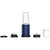 TERRAILLON Blender Personale Elettrico, 2 Bicchieri, Inox verniciato NEW | Potenza 1000 W, 2 bicchieri Tritan 700 e 300 ml, 1 coperchio chiuso e 1 coperchio borraccia, 4 lame in acciaio inox
