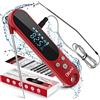 LEMEGO Termometro digitale per carne, IPX4, impermeabile, retro magnetico, calibrato, 2 sonde in acciaio inox, per bistecca, latte, acqua, giardino, barbecue, accessori