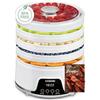 COSORI Essiccatore per frutta secca, cibo per animali e erbe, senza BPA, con 5 ripiani impilabili, regolabile in altezza, regolazione della temperatura (35-75 °C), 350 W, bianco