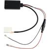 SageFurned Adattatore Aux per Mercedes Per Benz W209 W164 W251 R230 Con Connettore 12 Pin Wireless Musica Streaming Modulo Nero