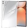 World biz Custodia trasparente per Samsung Galaxy Tab S10 Ultra 2024/S9 Ultra 2023 da 14,6 pollici, custodia flessibile trasparente morbida in TPU con angoli rinforzati, cover antiurto S10 Ultra