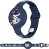 Meliya Bracciale in Morbido Silicone per Bambini per Apple Airtag, Protettiva GPS Anti-Perso, Localizzatore di Monitoraggio Impermeabile, Cinturino per Adolescenti Anziani Bambi (Blu navy)
