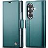 Rerzoiro Cover per Samsung Galaxy Z Fold 8 Ultra Custodia Portafoglio [Blocco RFID] Premium Pelle PU Wallet Case Flip Libro con Porta Carte Slot Supporto Flip Case per Samsung Z Fold 8 Ultra,Blu-verde