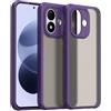 ESHUYI Cover Opaca per Xiaomi Redmi Note 17 (4G/5G) | Custodia Cellulare Antiurto Sottile Posteriore Glassata Traslucida, Bordo in TPU Morbido, Anti-Impronte, Viola